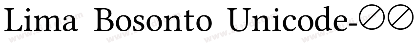 Lima Bosonto Unicode字体转换